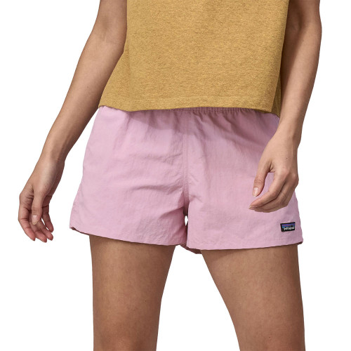 Women's Patagonia Barely Baggies Short Milkweed Mauve Front on Model