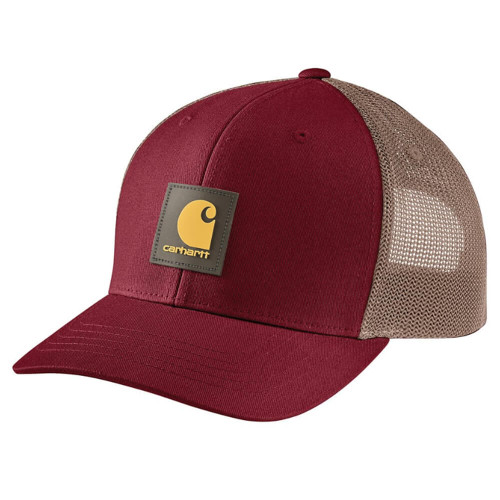 Carhartt Rugged Flex Twill Mesh-Back Logo Patch Cap - Brown