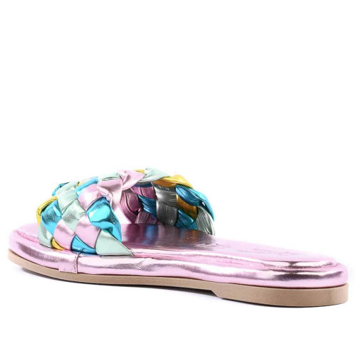 Women's Seychelles Bellissima Metallic Multi Slide Sandal side