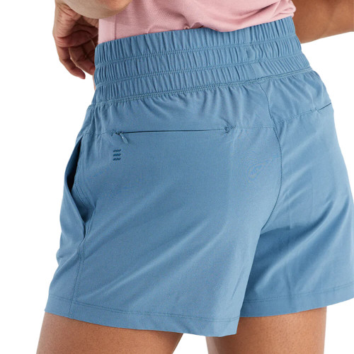Women's Free Fly Pull-On Breeze Short Pacific Blue Back