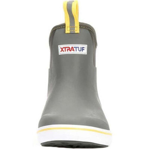 Men's XTRATUF 6" Ankle Deck Boot - Gray / Yellow Front Men's XTRATUF 6" Ankle Deck Boot - Gray / Yellow Front