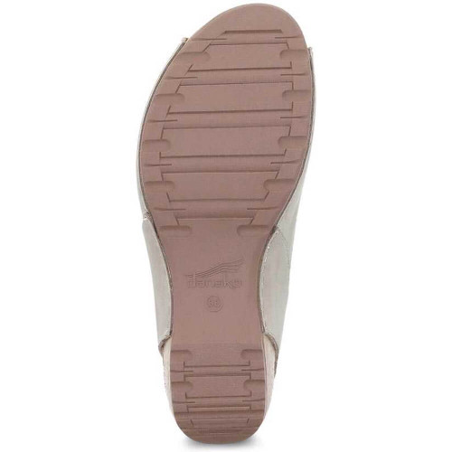 Women's Dansko Tiana Khaki Burnished Nubuck Ankle Strap Sandal Bottom Women's Dansko Tiana Khaki Burnished Nubuck Ankle Strap Sandal Bottom