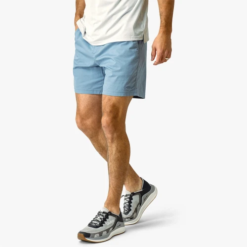 Men's AFTCO Landlocked Fishing Short Blue Shadow Model Side