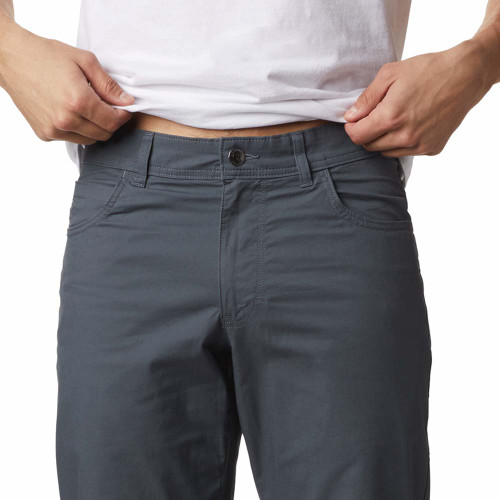 Men's Columbia Rapid Rivers Graphite Grey Pant closeup Men's Columbia Rapid Rivers Graphite Grey Pant closeup