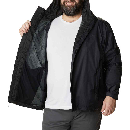 Men's Columbia Watertight II Jacket - Tall Black Open