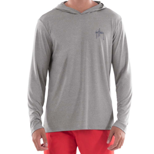 Boys' Guy Harvey Scribble Sailfish Performance Hoodie front