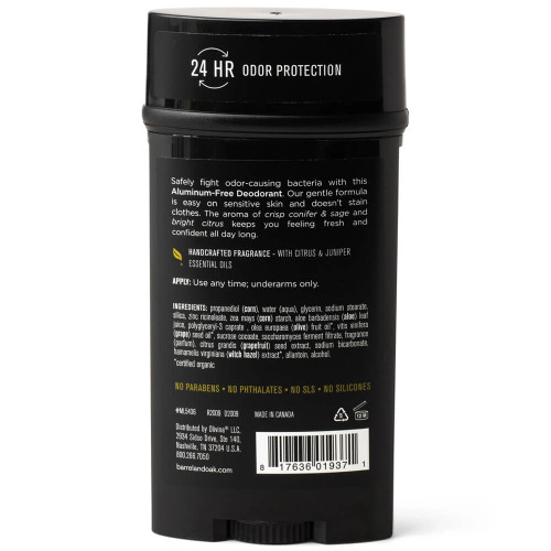 Barrel And Oak 24-Hour Deodorant - Mountain Sage Back