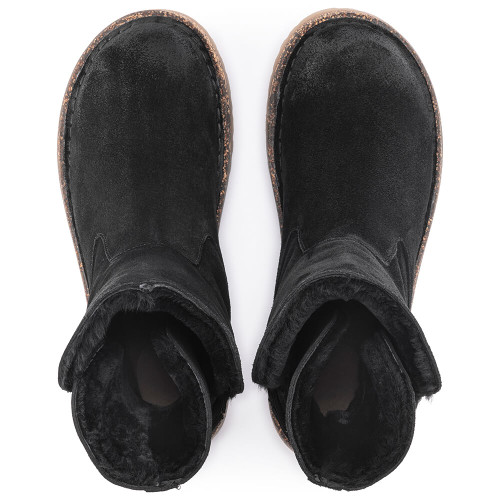 Women's Birkenstock Uppsala Shearling Boot - Black pair