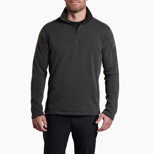 Men's Kuhl Revel Quarter Zip Pull Over Steel Front