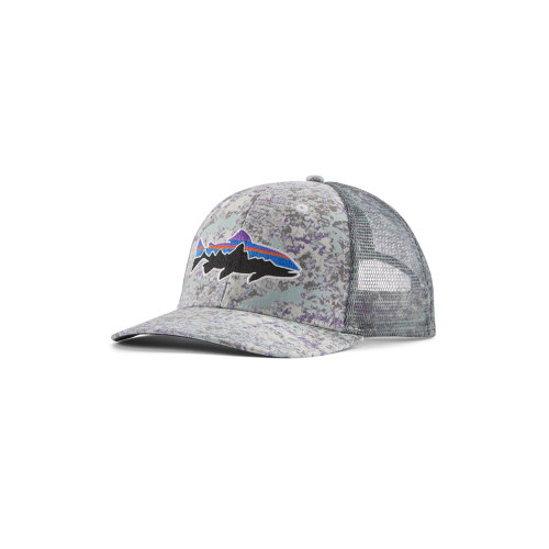 Adult Patagonia Fitz Roy Trout Trucker Rock Wash Thermal Blue Hat swatch