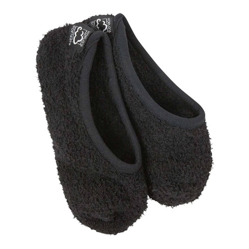 Women's Worlds Softest Sock Co Cozy Footsie Black Sock