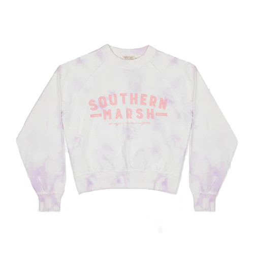 Women's Southern Marsh Sierra Crop Sweatshirt WHT