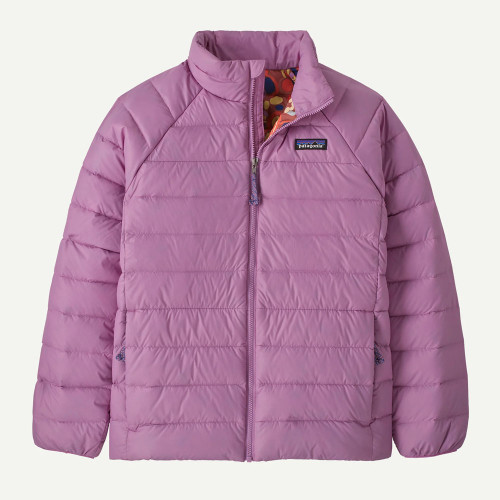 Girls' Patagonia Down Sweater Quilted Brisk Purple Jacket Girls' Patagonia Down Sweater Quilted Brisk Purple Jacket