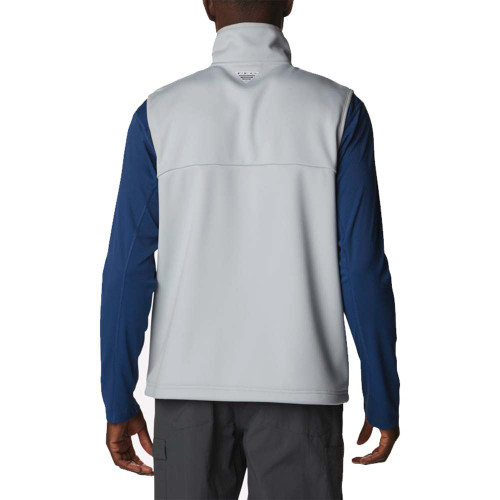 Men's Columbia Terminal Softshell Cool Grey Vest back