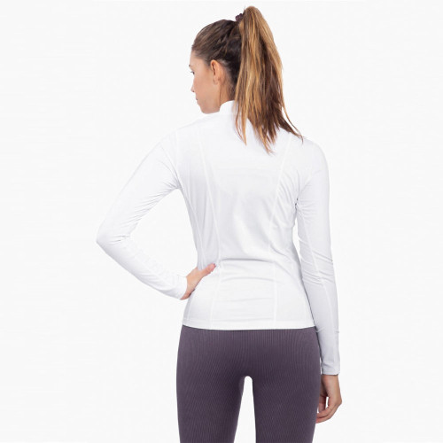Women's Mono B Active Slim White Jacket back