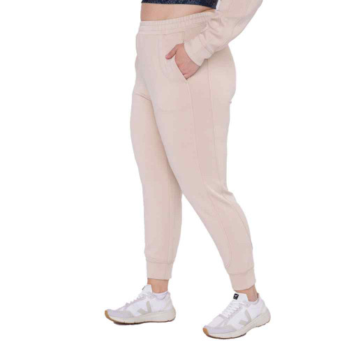 Women's Mono B Elevated Contrast Joggers Side