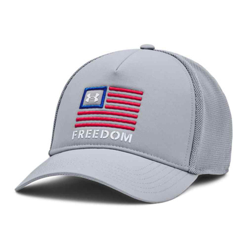 Men's Under Armour Freedom Trucker Steel Grey Front Main
