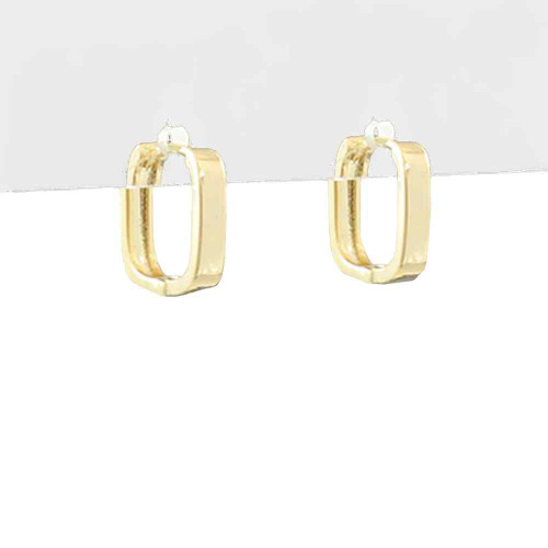 Golden Stella Square Hinge Hoops Eagle Eye Outfitters