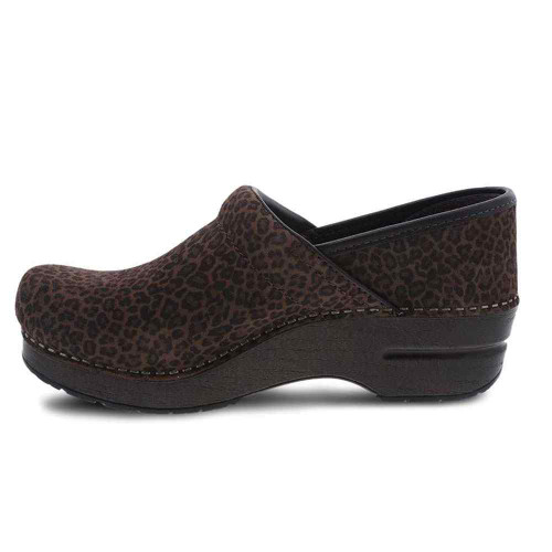 Women's Dansko Professional Mini Leopard Clog Side