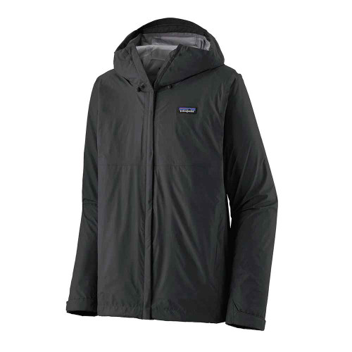 Men's Patagonia Torrentshell 3L Jacket Black Front Flat