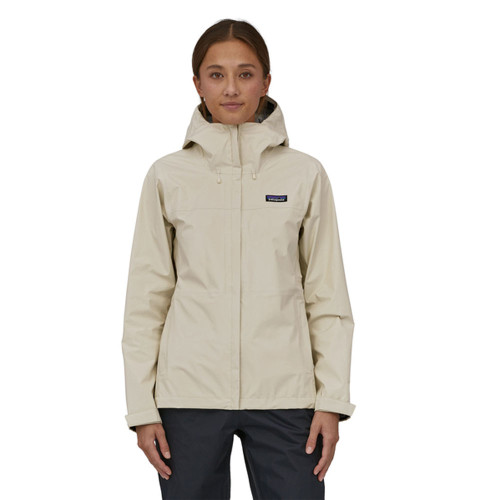 Women's Patagonia Torrentshell 3L Wool White Jacket front