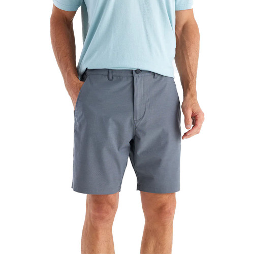Men's Free Fly Tradewind Short Smoke Gray Front Model