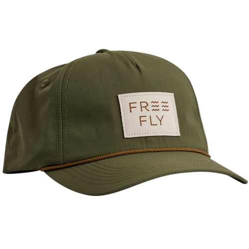 Men's Free Fly Wave 5-Panel Hat Dark Olive Front