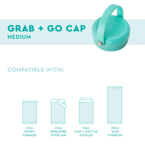 Swig Life Medium Grab + Go Cap - Aqua Compatibility Swig Life Medium Grab + Go Cap - Aqua Compatibility