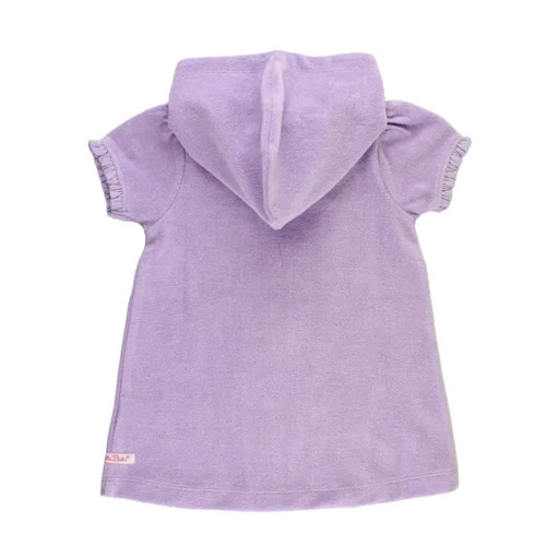 Girls Ruffle Butts Terry Full-Zip Cover Up Lavender Back