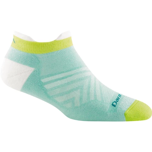 Women's Darn Tough Coolmax Run No Show Tab Running Sock Aqua