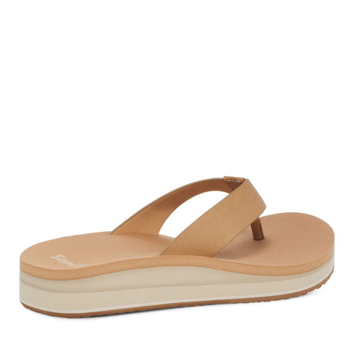Women's Sanuk Highland St Tan Flip Flop back