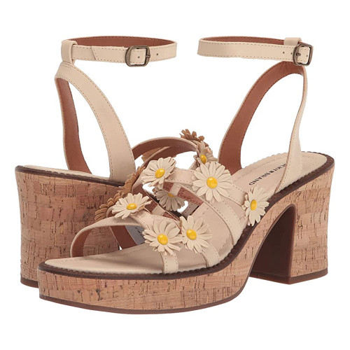 Women's Lucky Footwear Taiza Daisy Heeled Vanilla Sandal