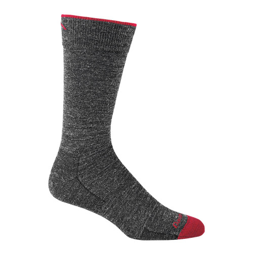 Men's Darn Tough Solid Crew Lightweight Charcoal Sock