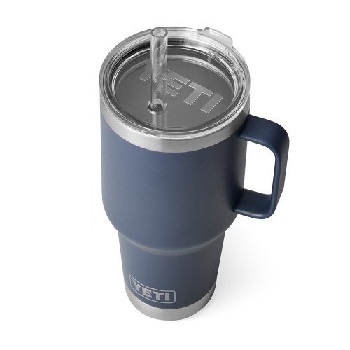 Yeti Rambler 35 oz Navy Mug with Straw