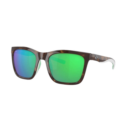 Costa Panga Green Mirror 580P Shiny Tortoise Sunglasses
