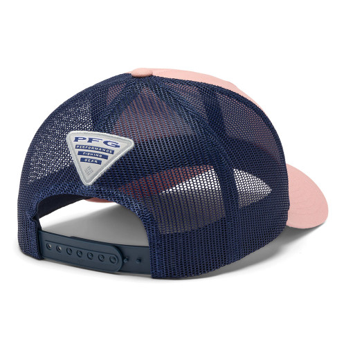 Women's Columbia PFG Mesh Ball Cap Faux Pink / Nocturnal / High Side Marlin Back Flat Women's Columbia PFG Mesh Ball Cap Faux Pink / Nocturnal / High Side Marlin Back Flat