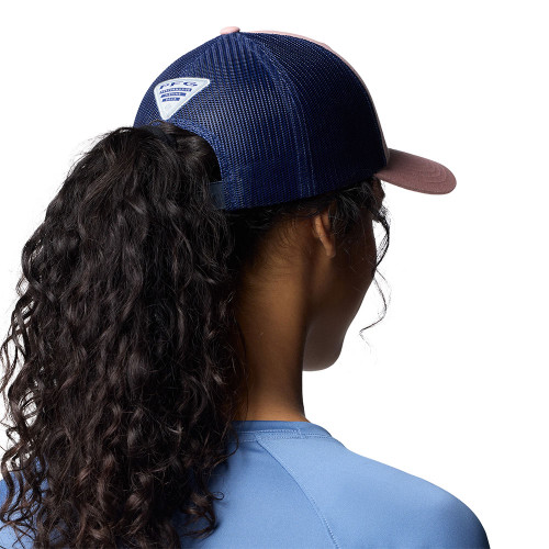 Women's Columbia PFG Mesh Ball Cap Faux Pink / Nocturnal / High Side Marlin Back Model Women's Columbia PFG Mesh Ball Cap Faux Pink / Nocturnal / High Side Marlin Back Model
