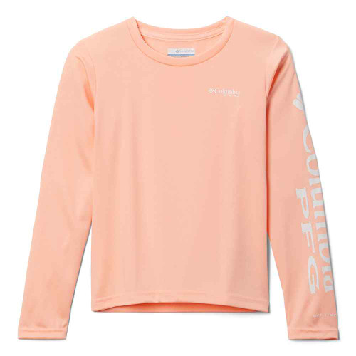 Girls' Columbia PFG Tidal Long Sleeve Tiki Pink Tee