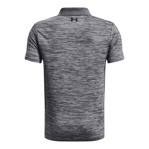 Boys' Under Armour Performance Polo Pitch Grey Shirt back Boys' Under Armour Performance Polo Pitch Grey Shirt back