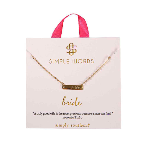 Simply Southern Simple Necklace- Gold Bride