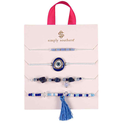 Simply Southern Bracelet Set- Blue Eye Simply Southern Bracelet Set- Blue Eye