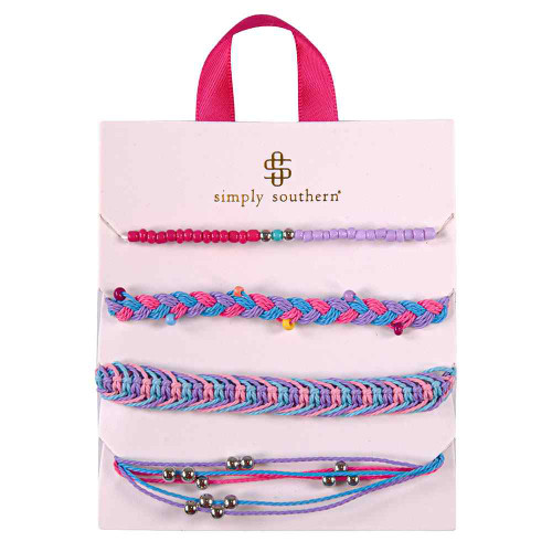 Simply Southern Bracelet Set- Prplpink Simply Southern Bracelet Set- Prplpink