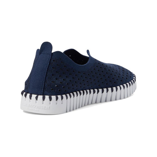 Women's Ilse Jacobsen Tulip Slip-On Dark Indigo Blue Shoes heel