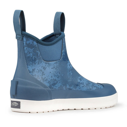 Men's AFTCO Ankle Deck Boot - Blue Acid Camo Heel Men's AFTCO Ankle Deck Boot - Blue Acid Camo Heel