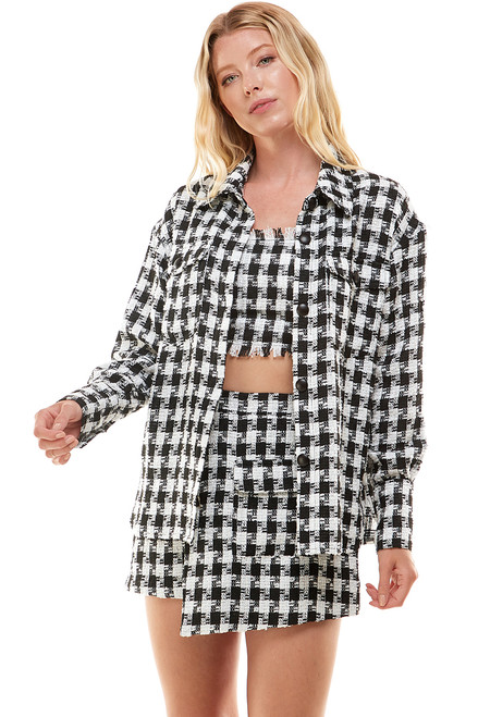 Women's TCEC Plaid Collared Top