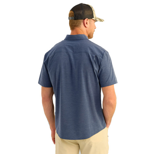 Men's Huk Short Sleeve Kona Solid Button Naval Academy Down back Men's Huk Short Sleeve Kona Solid Button Naval Academy Down back