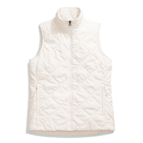 Women's The North Face Shady Glade Insulated White Dune Vest flat