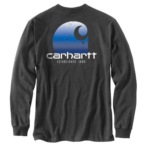Men's Carhartt Long Sleeve Pocket C Graphic Shirt Back