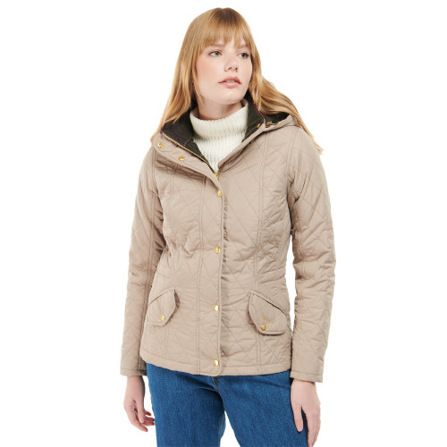 Women's Barbour Millfire Quilt Light Trench Jacket front