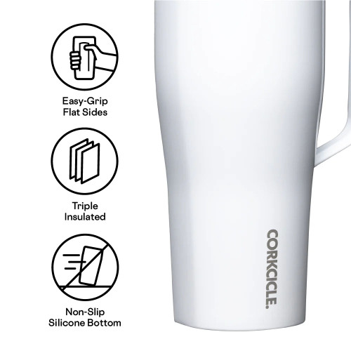 Corkcicle 30 oz Cold Cup XL Storm Tumbler with Straw info 2